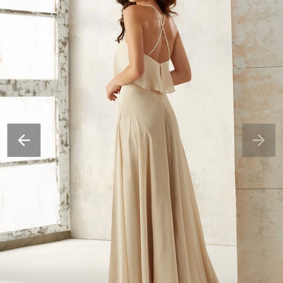 Navy Brides Made Dress - Picture 1 of 6